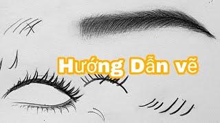 Hướng dẫn vẽ lông mày/ lông mi / vẽ chân dung / htart