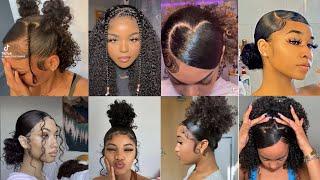 ~Natural Curly hairstyles// protective hairstyles compilation