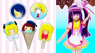 【推しの子️リカちゃん】100均材料でスイーツショップを手作り⭐星野アイ、星野ルビー、星野アクア、有馬カナ、黒川あかね、MEMちょのお菓子屋さん100円ショップのキラキラ工作リメイクDIY声真似