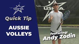 USPTA Quick Tip -- Aussie Volleys