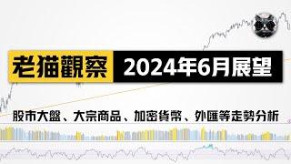 【老貓觀察】2024年6月展望：股市大盤、貴金屬、大宗商品、比特幣、以太坊回顧分析與交易 | 老貓與指標