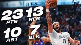 Anthony Davis Drops Near QUADRUPLE-DOUBLE! | April 11,2025