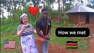 White Woman married to African village man. African village Life.