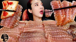 [Mukbang]톡!쏘는 흑산도 중간삭힘! 홍어회 먹방!(Hongeo-hoe) Fermented Skates ホンオ raw Sashimi Real sound ASMR | 쎄미