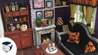 DIY Halloween Miniature Dollhouse (with working lights)