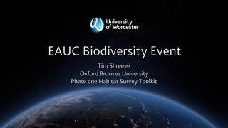 EAUC Biodiversity Event – Tim Shreeve, Oxford Brookes University