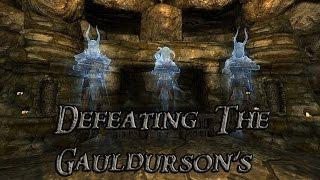 Defeating - The Gauldurson Brothers - Skyrim!