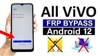 All Vivo Android 12 : Google/ FRP Bypass - No QuickShortcutMaker (NO PC) - 100% WORKING