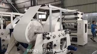 Máquina para fabricar pañuelos faciales de papel toalla de mano plegada en V