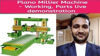 Plano Millier Machine live demonstration | How to clamp Workpiece in Plano miller