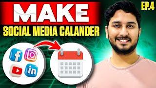 How to Make Social Media Content Strategy And Calender (Social Media Executive Course)