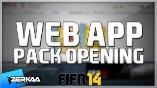 FIFA 14 Web App Pack Opening | First Packs