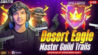  GUILD TRIALS DAY 1: DESERT EAGLE LEGENDARY SHOWDOWN | FREE FIRE IN TELUGU #dfg #freefire