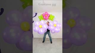 decoración con globos para cumpleaños y flores con globos #gustavogg #viral #globos #shorts