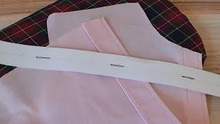 How to Sew a Simple Button Placket for a Shirt