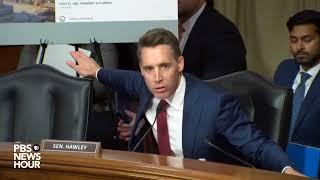 WATCH: Sen. Josh Hawley and DHS head Mayorkas argue over anti-Semitism claims during Senate hearing