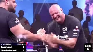 Fights of the giants of world arm wrestling