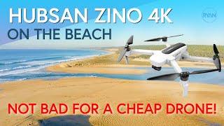 I took the HUBSAN ZINO to the BEACH - NOOB pilot, not so bad video :)  - in 4K (2020)