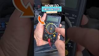 ️Test the Battery with a Mulitimeter in 5 Steps️ #carmechanic #mechanicsecrets #carrepairtips