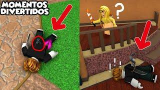 FINJO estar ELIMINADA en MURDER MISTERY 2 (con mosca) y Momentos Divertidos en MM2 Roblox