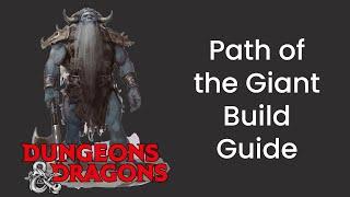 Path of the Giant (Barbarian) Build Guide in D&D 5e - HDIWDT