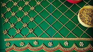 Grand bridal blouse sleeve designing |part-1