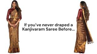 If you’ve never draped a Kanjivaram Saree | laxmi saree draping | how to drape saree | Tia Bhuva