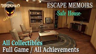 Escape Memoirs Safe House FULL GAME Walkthrough / All Collectibles and Achievements