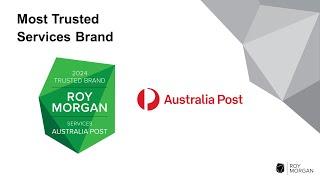 Australia Post - Most Trusted Services Brand, Roy Morgan Most Trusted Brand Awards 2024