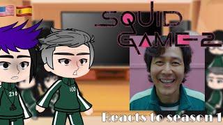 [2x Speed] Season 2 Squid game Characters reacts to Season 1 Characters. *GCRV* |||| #squidgame