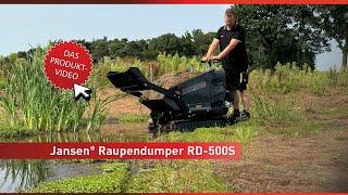 Raupendumper Jansen® RD-500S, Benzin, hydrostatisch, Selbstladefunktion, Raupenketten