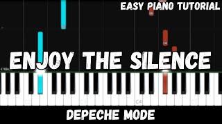 Depeche Mode - Enjoy The Silence (Easy Piano Tutorial)