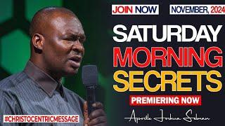 MORNING SECRETS, 30TH NOVEMBER 2024 - Apostle Joshua Selman Commanding Your Morning