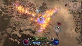 Diablo 4 Season of the ConstructFirewall Sorcerer PvP🩸Blood Surge Necromancer vs Firewall Sorcerer