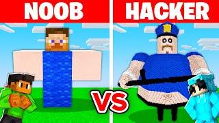 NOOB vs HACKER: I Cheated In a BARRY'S PRISON Build Challenge!