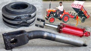 The Damaged Tractor Hydraulic Jack Rod And Piston Both are Remaking by Technical Skill..