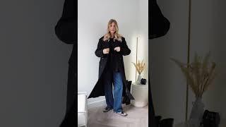 Best blue denim jeans - fashion trends 2023 (day 8/20 capsule wardrobe winter outfits) #jeans #style