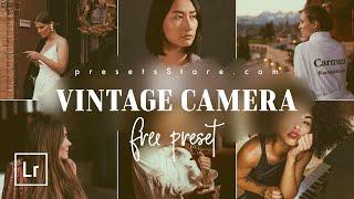 VINTAGE CAMERA — Free Lightroom Presets | Tutorial | DNG | Polaroid Camera Effect