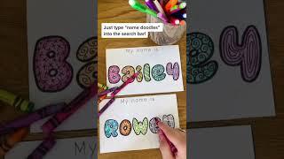 Student Name Tag Art Project