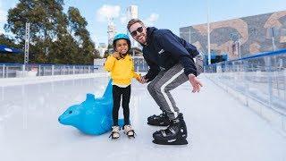 FIRST TIME ICE SKATING!