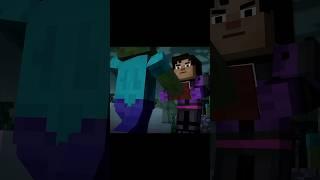 Destroying zombies with just a book | Minecraft Story Mode