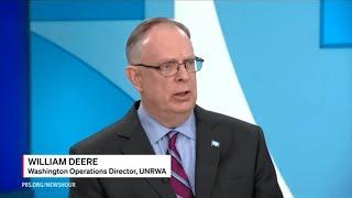 "There is no alternative to UNRWA" Bill Deere tells PBS