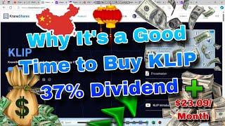 WHY I Bought KLIP (China Covered Call Internet ETF) 37% Monthly Dividend for Cashflow