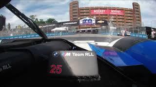 2024 Detroit - #25 BMW M V8 (GTP) Onboard + Crash