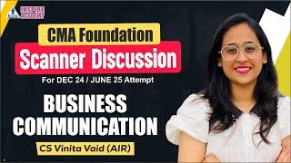 CMA Foundation  Business communication L 04 I Scanner series I Past exam question I CS Vinita vaid