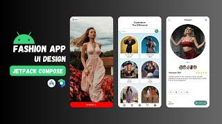 Android Fashion App UI Design with Jetpack Compose | Android Studio Tutorial