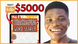 Make $5,000 in Q4 with Thanksgiving Low Content Books on Amazon KDP [Step-by-Step Guide]