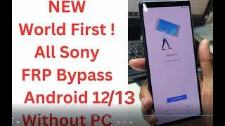 All Sony FRP Bypass Android 13 Without PC | Sony Xperia 10 IV Unlock Google Account FAST METHOD 2023