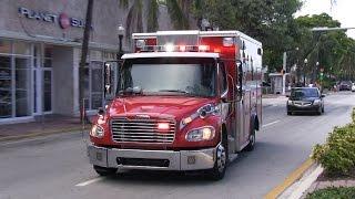 Miami Beach Fire Rescue - Rescue 11 responding to medical emergency