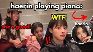 NewJeans are left SPEECHLESS after hearing HAERIN's *piano* skills (she's a pro)